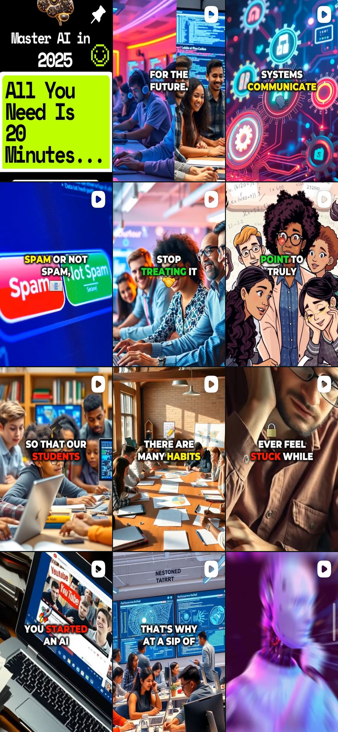 A SIP OF AI Instagram account grid screen