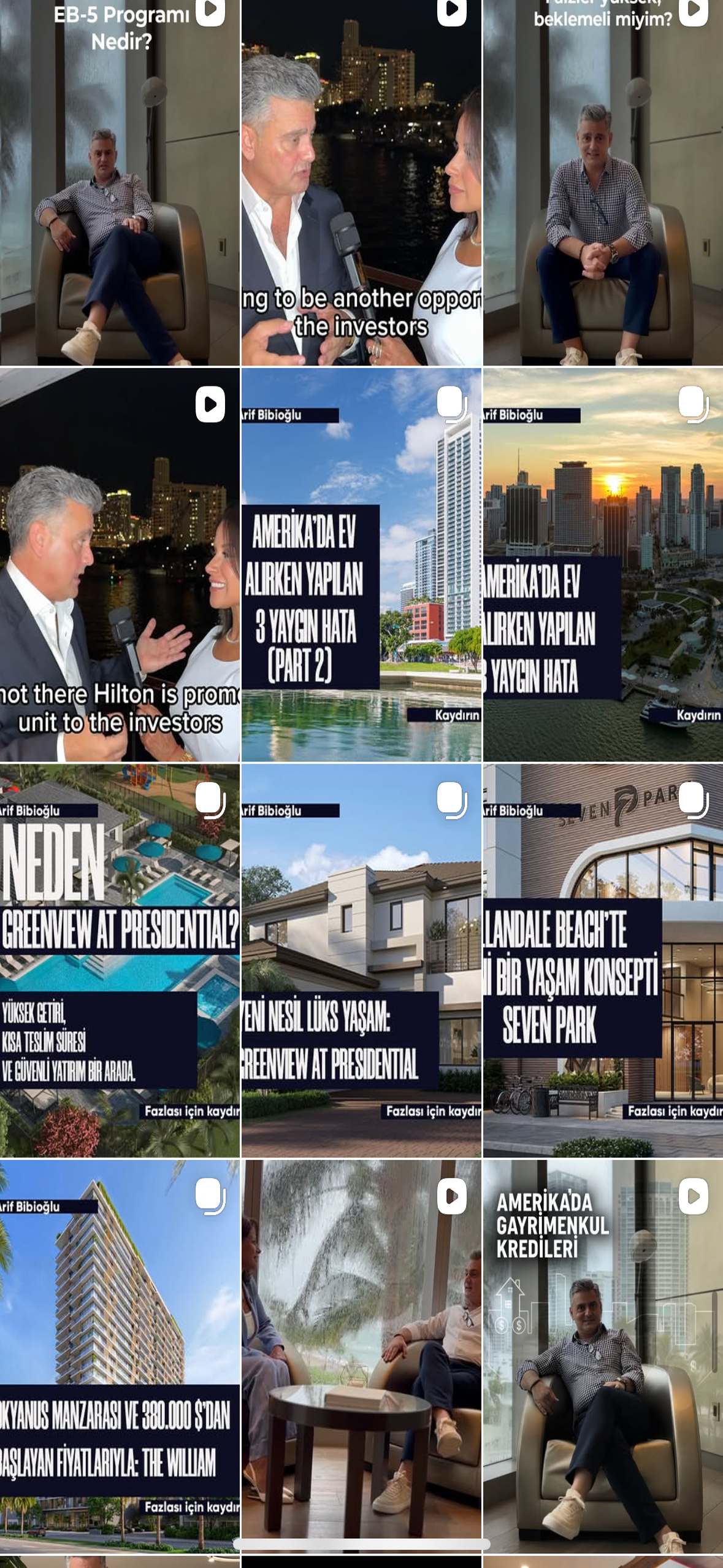 Miami Real Estate investor content mobile screen