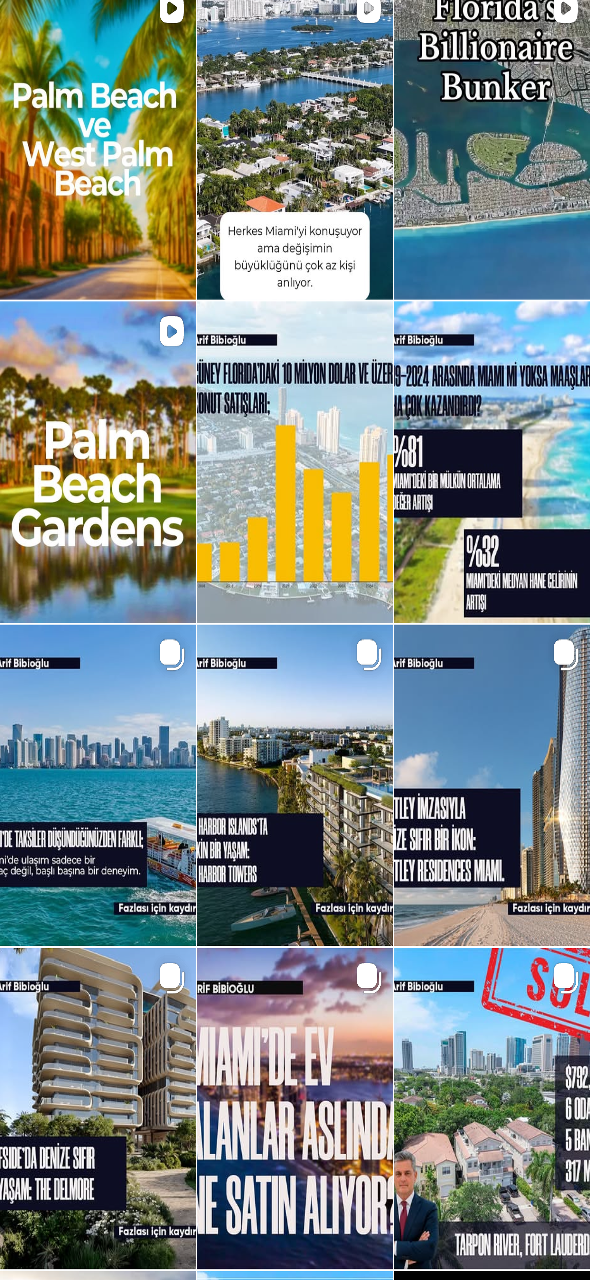 Miami Real Estate mobile campaign screen