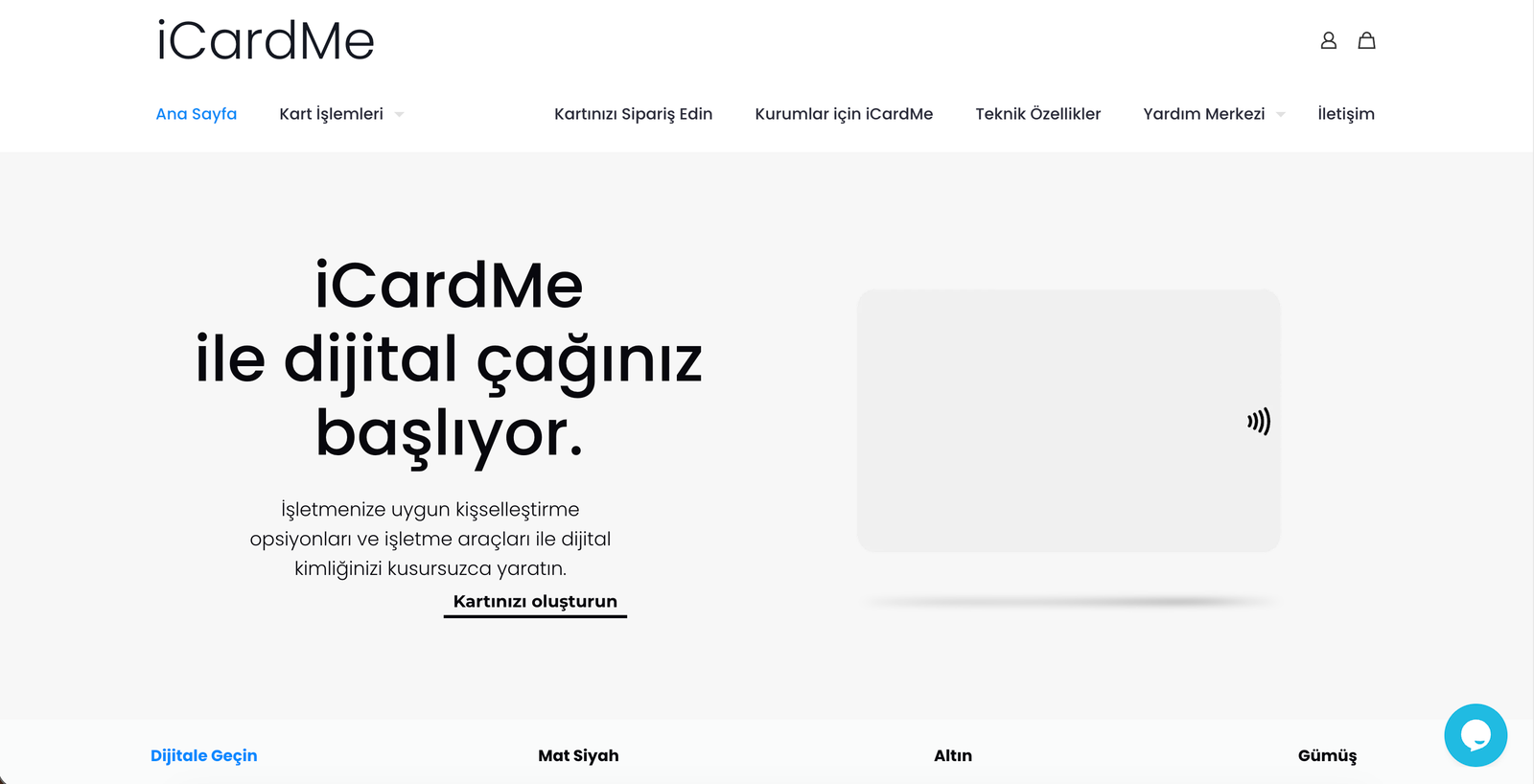 iCardMe digital business card website