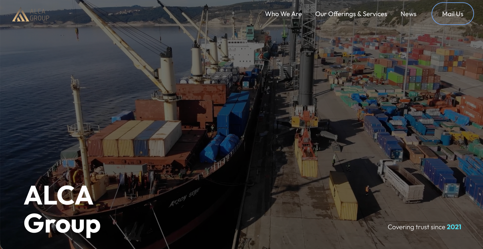 ALCA Group corporate website homepage